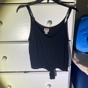 Sheer Black Tank Top